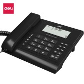 得力13550S电话机(黑色)(台)